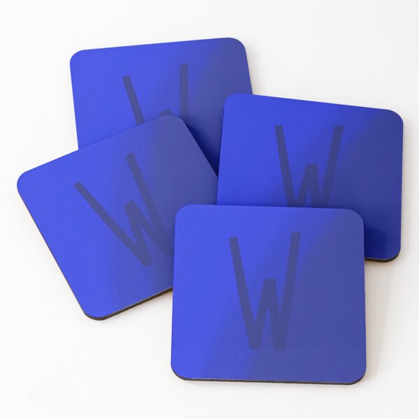 Item preview, Dark Blue W with Gradient Background designed and sold by MusicQueen17.