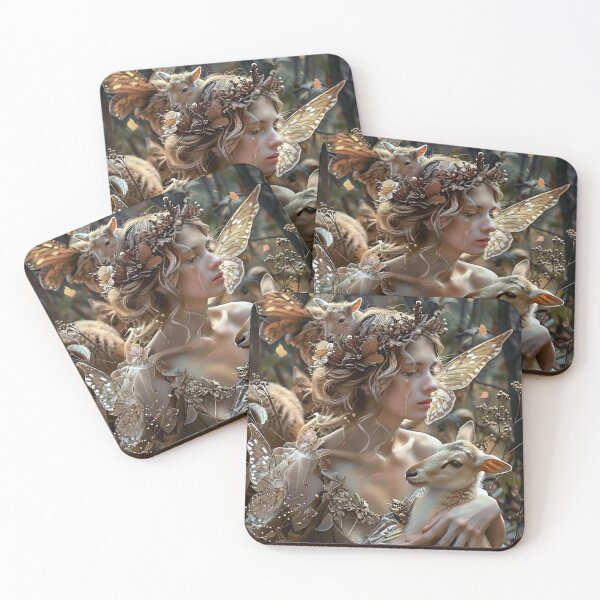 Item preview, "Natural Connection: Woman and Animals" designed and sold by Reina75.