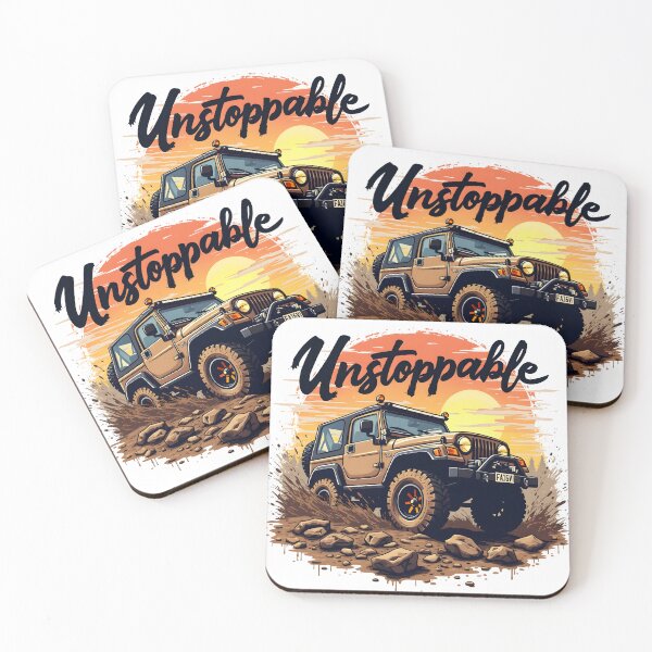 Item preview, Adventurous off-roading experience mountain terrain illustrated design sunset environment dynamic viewpoint thrilling concept designed and sold by SiamDigital4You.