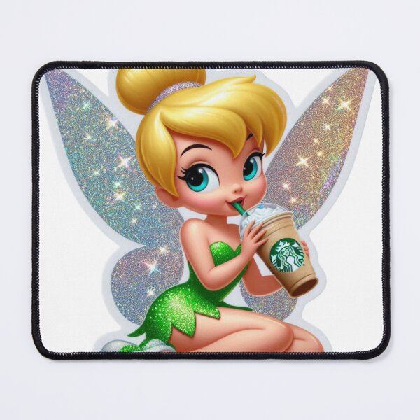 Item preview, ✨ Tinkerbell's with Starbucks Sparkle & Holographic Art Print ✨ designed and sold by Jhoane.