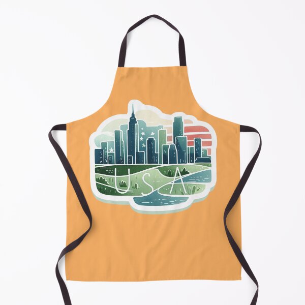 Item preview, Clarion USA Minimalist Sticker Design | Watercolor Skyline and 3D Landscape , designed and sold by PaintMeWorld.