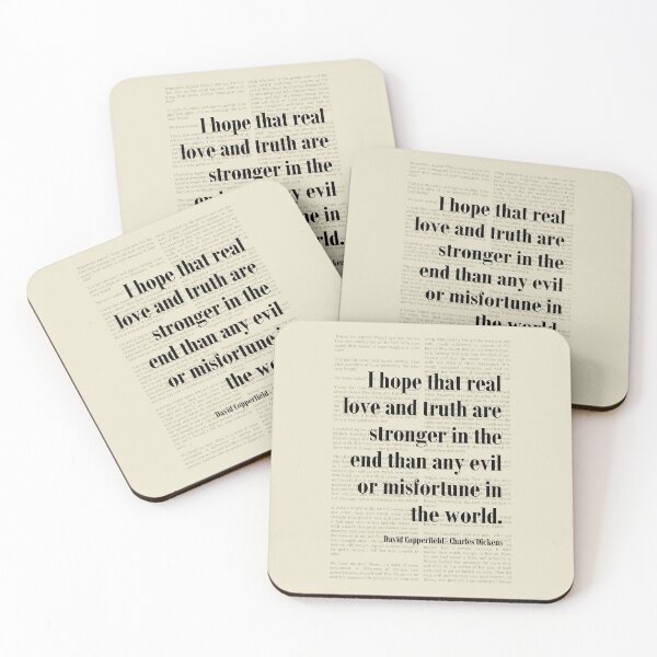 Item preview, David Copperfield Love and Truth Charles Dickens Quote Art designed and sold by kakarikihill.