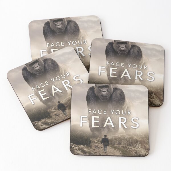 Item preview, Face Your Fears vs Gorilla - Success Motivational designed and sold by chantastical.