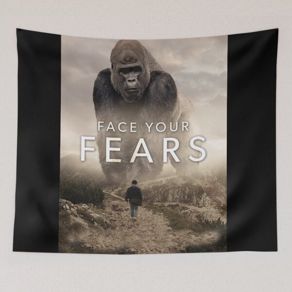 Item preview, Face Your Fears vs Gorilla - Success Motivational designed and sold by chantastical.