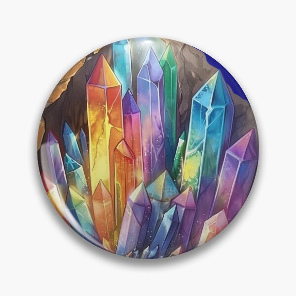 Item preview, Vibrant Crystals in a Rocky Geode designed and sold by jgvisualarts.