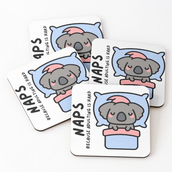 Item preview, koala Napping - Naps Because Adulting is Hard designed and sold by Biddakate.