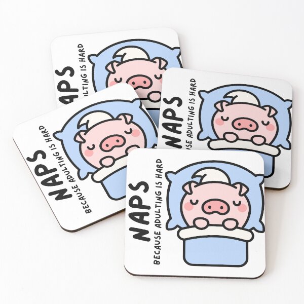 Item preview, Pig Napping - Naps Because Adulting is Hard designed and sold by Biddakate.