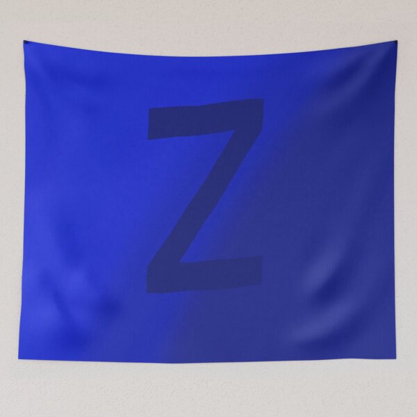Item preview, Dark Blue Z with Gradient Background designed and sold by MusicQueen17.