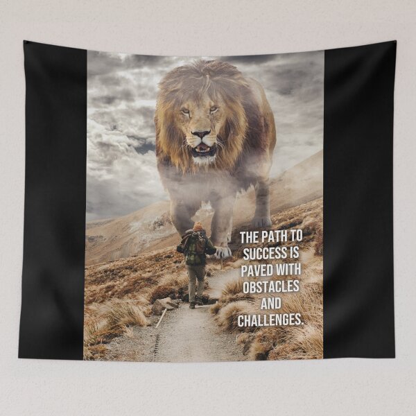 Item preview, Path To Success, Lion - Success Motivational designed and sold by chantastical.
