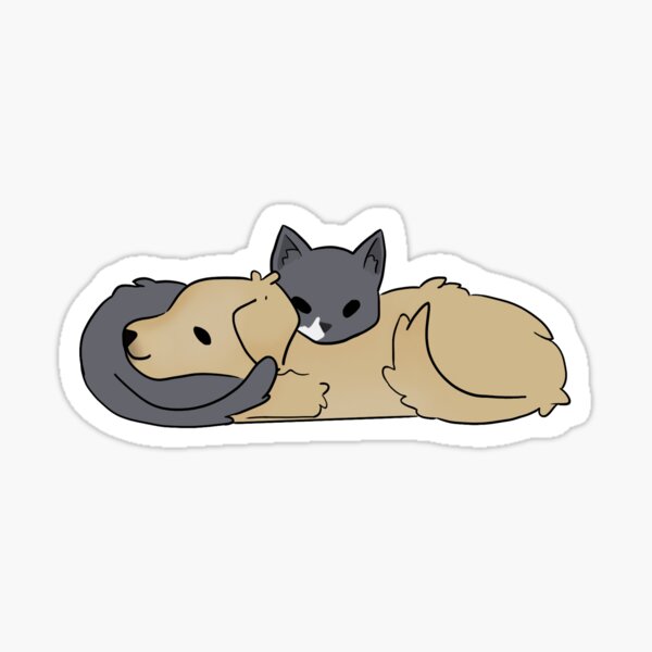 Artikel-Vorschau von Katze und Hund (neu positioniert), designt und verkauft von Cha0ticGh0st.