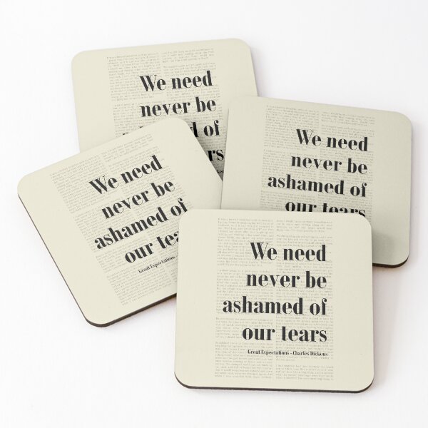 Item preview, Great Expectations Never be Ashamed Charles Dickens Quote Art designed and sold by kakarikihill.