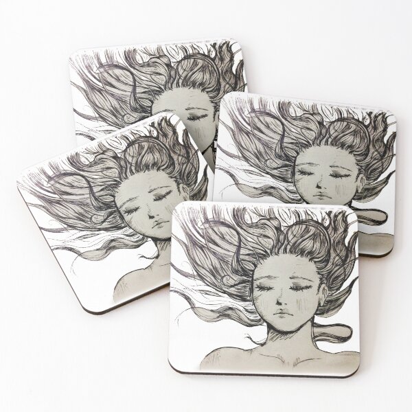 Item preview, Hair girl Women portraits handdraw skecth  designed and sold by OldSketchbook.