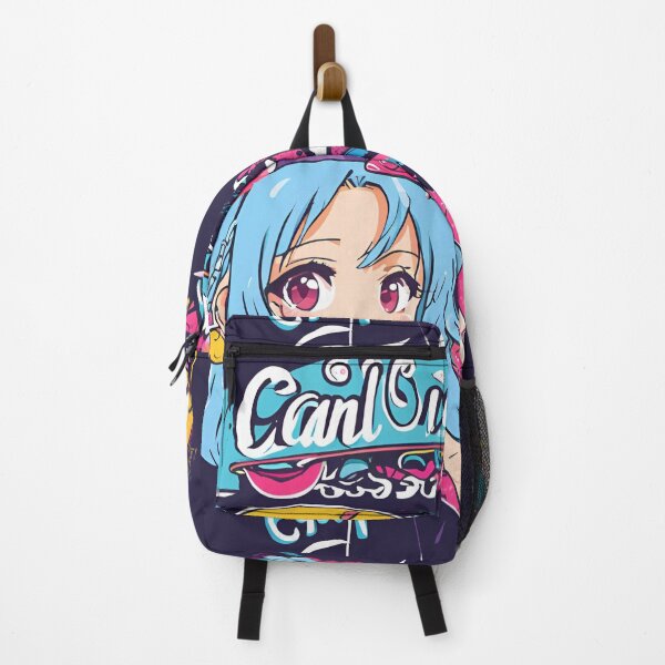 Item preview, Cool Colorful Anime Girl Pink& Blue designed and sold by Cosmic Enigma.