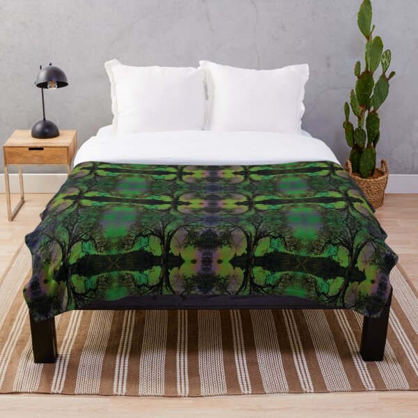 Item preview, Trippy vibes, psychedelic rainbow, aurora tree scape designed and sold by aadventures.