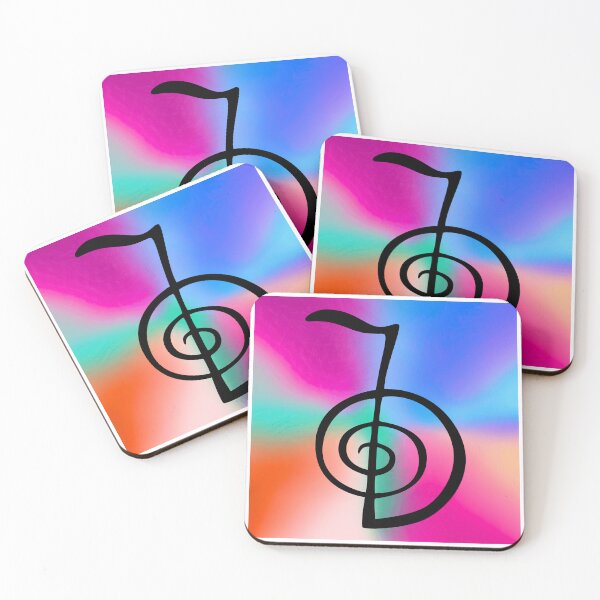Item preview, Cho Ku Rei Reiki Power Symbol on Vibrant Multicolored Background designed and sold by Fredster1966.