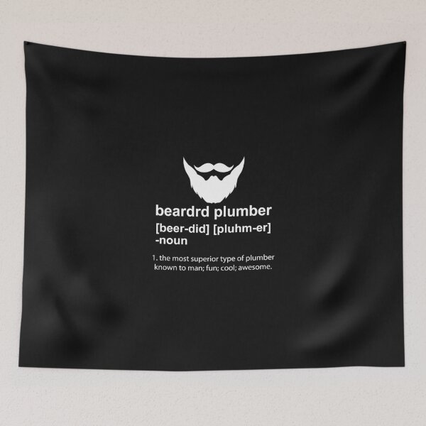 Item preview, Bearded plumber noun / Plumbing / plumb  designed and sold by Tee Hub.