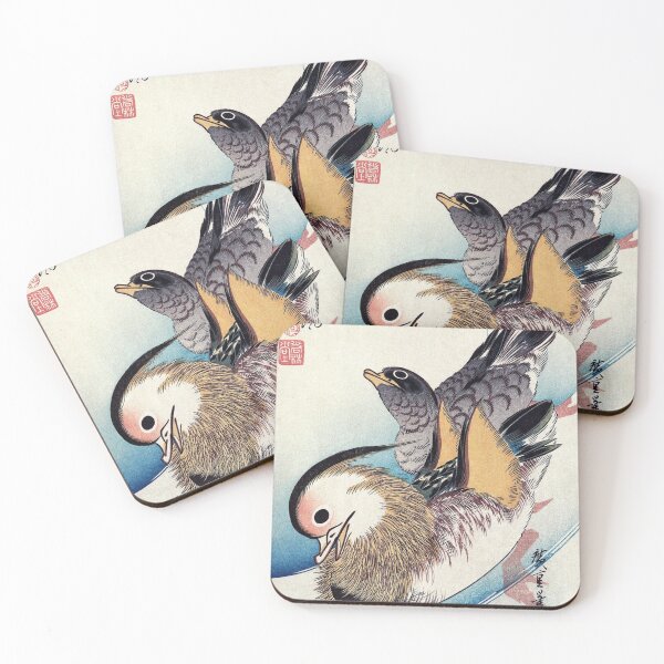 Item preview, Mandarin Duck Couple on Flowing Water designed and sold by MINE Design-Works.