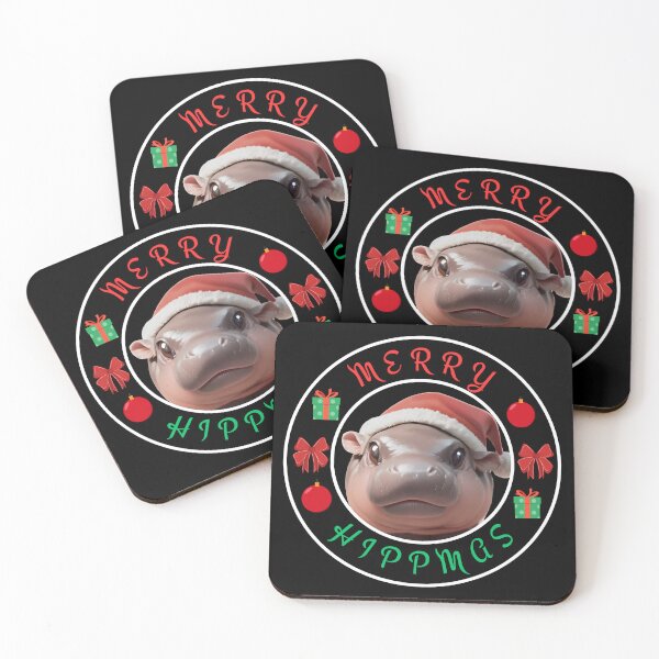 Item preview, Merry Hippmas: Moo Deng Christmas Design designed and sold by andasanc14.