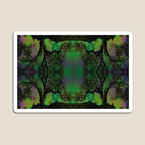 Item preview, Trippy vibes, tree scape, psychedelic rainbow, aurora  designed and sold by aadventures.
