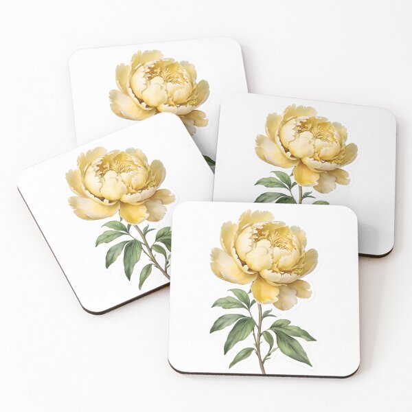 Item preview, Yellow Peony designed and sold by HOMETOWN86.