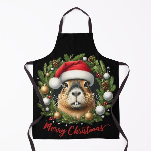Item preview, Capibara Merry Christmas designed and sold by Funny Vintage Stickers And T-Shirts.