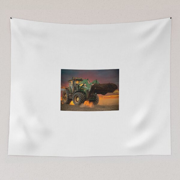 Item preview, Sunset photo of a timeless tractor brand  designed and sold by ShotsInSpots.