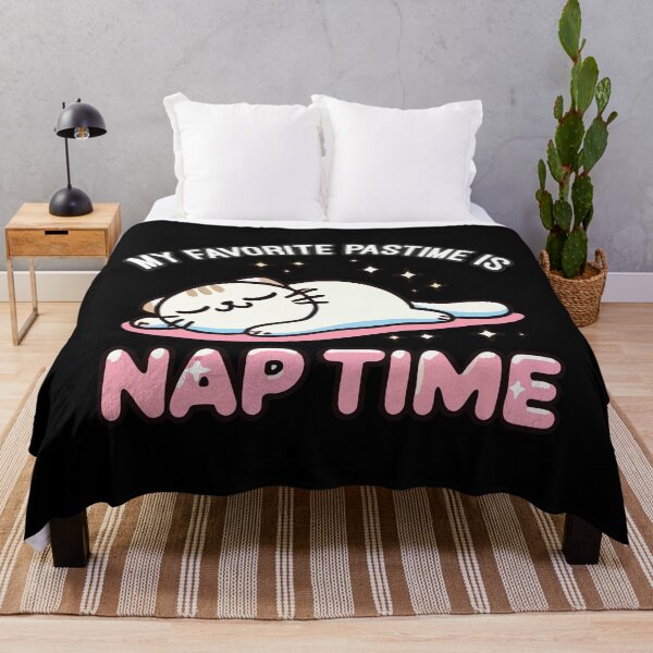 Item preview, My Favorite Pastime Is Nap Time - Lazy Cat Humor designed and sold by chantastical.