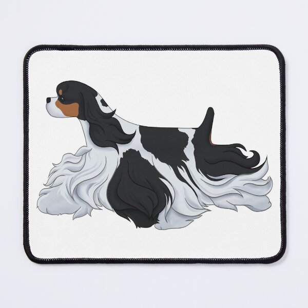 Item preview, Black Tri Color American Cocker Spaniel designed and sold by Spinyflowerart.
