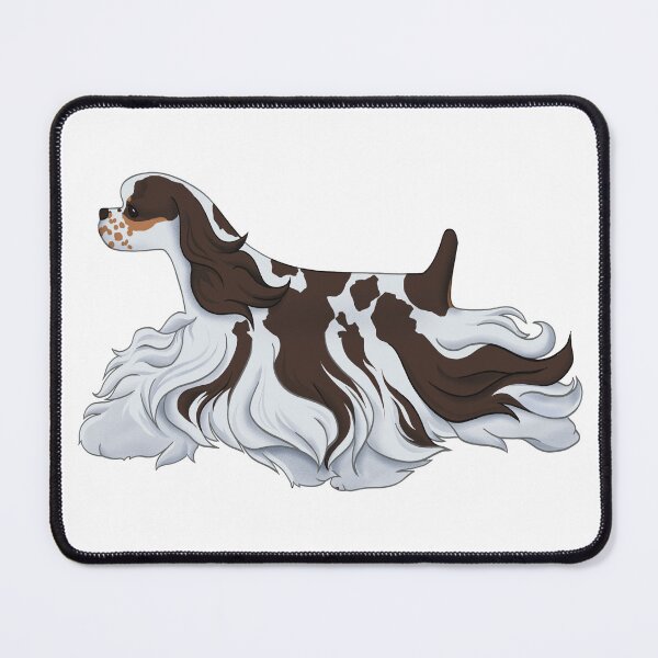 Item preview, American Cocker Spaniel show dog chocolate parti designed and sold by Spinyflowerart.