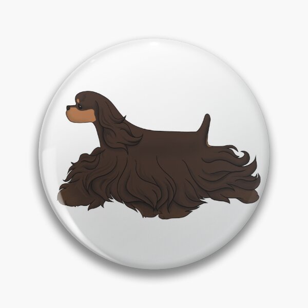 Item preview, American Cocker Spaniel show dog chocolate ascob designed and sold by Spinyflowerart.