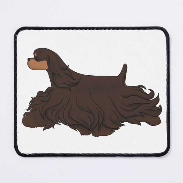Item preview, American Cocker Spaniel show dog chocolate ascob designed and sold by Spinyflowerart.