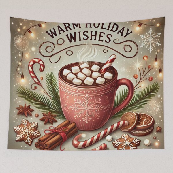Item preview, Cozy Hot Chocolate with Holiday Treats Design designed and sold by thoratsdesign.