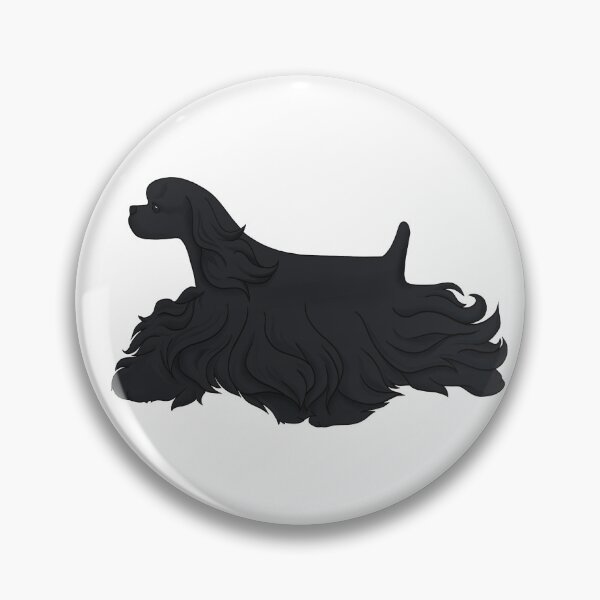 Item preview, American Cocker Spaniel show dog black  designed and sold by Spinyflowerart.