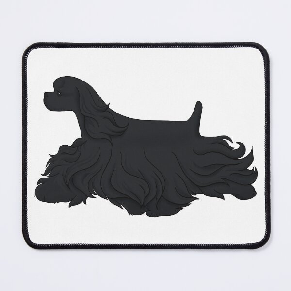 Item preview, American Cocker Spaniel show dog black designed and sold by Spinyflowerart.