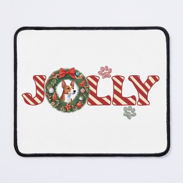 Item preview, Jolly Christmas - Basenji Nose Edition designed and sold by GoodyPaws.