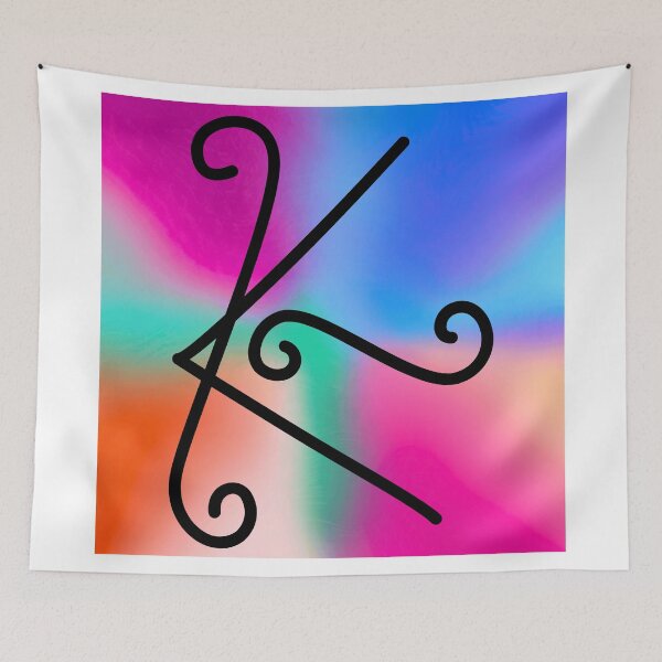 Item preview, Karuna Reiki Shanti Symbol on Vibrantly Colored Background for Healing designed and sold by Fredster1966.