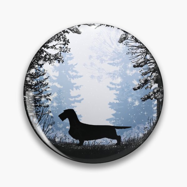 Item preview, “First Snow” Dachshund (wirehaired) designed and sold by Spinyflowerart.