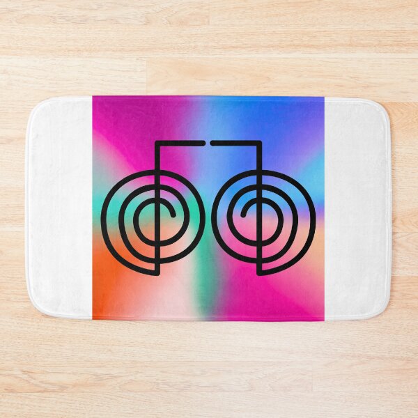 Item preview, Karuna Reiki Kriya Symbol on a Vibrantly Multicolored Background for Healing designed and sold by Fredster1966.