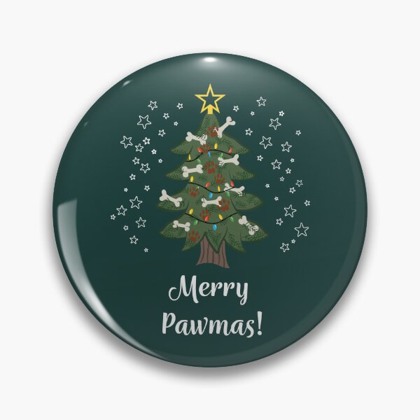 Item preview, Merry Pawmas [Forest Green] Christmas Card designed and sold by Daniel Bevis Design.
