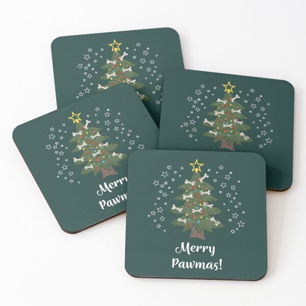 Item preview, Merry Pawmas [Forest Green] Christmas Card designed and sold by Daniel Bevis Design.