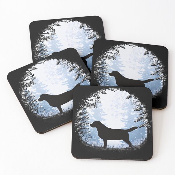 Item preview, “First Snow” Labrador Retriever  designed and sold by Spinyflowerart.