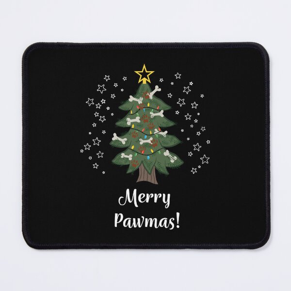 Item preview, Merry Pawmas [Black] Christmas Card designed and sold by Daniel Bevis Design.