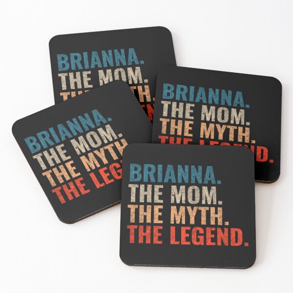 Item preview, Brianna The Mom The Myth The Legend Brianna Name Retro 70s distress designed and sold by Teelogic.