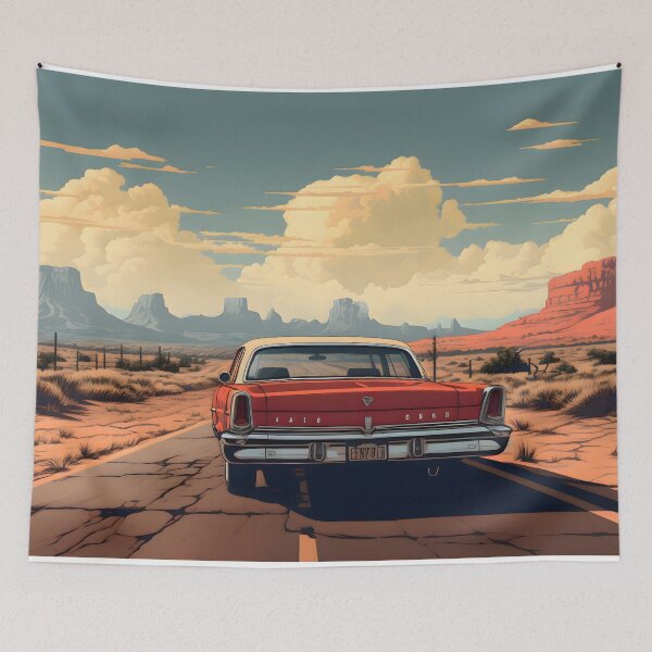Item preview, Retro Road Trip Through the Desert designed and sold by GreenInkXpress.