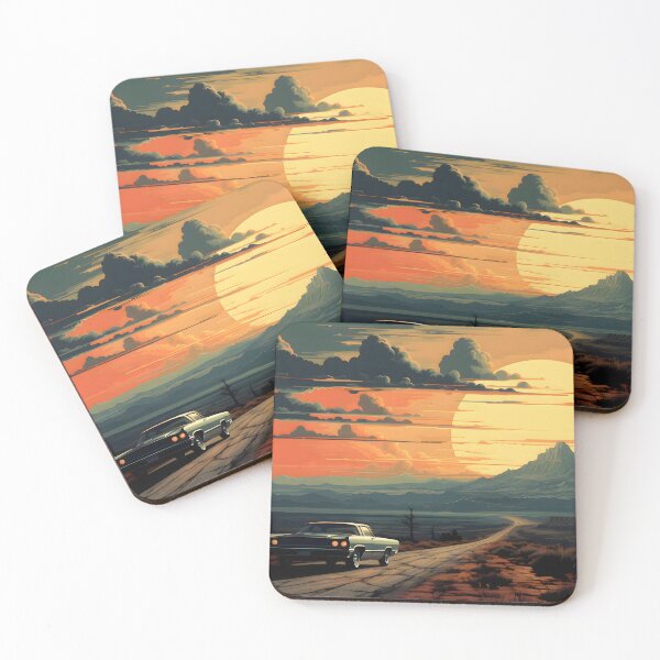 Item preview, Golden Hour Journey Through the Wasteland designed and sold by GreenInkXpress.
