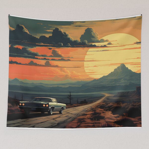 Item preview, Golden Hour Journey Through the Wasteland designed and sold by GreenInkXpress.
