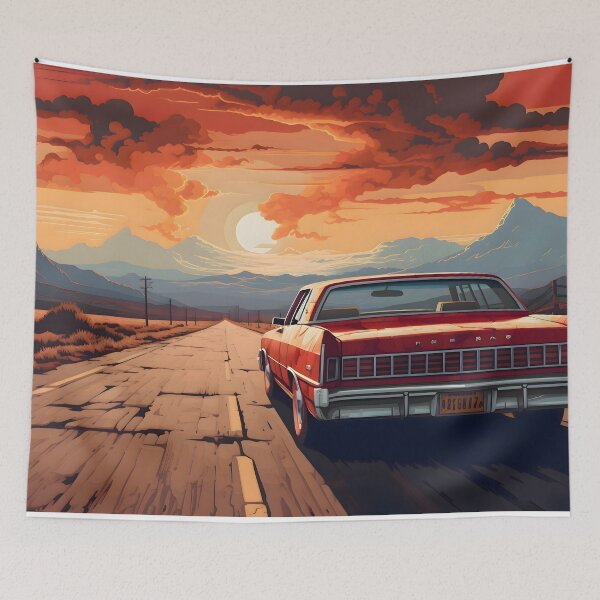 Item preview, Endless Highway Under Fiery Skies designed and sold by GreenInkXpress.