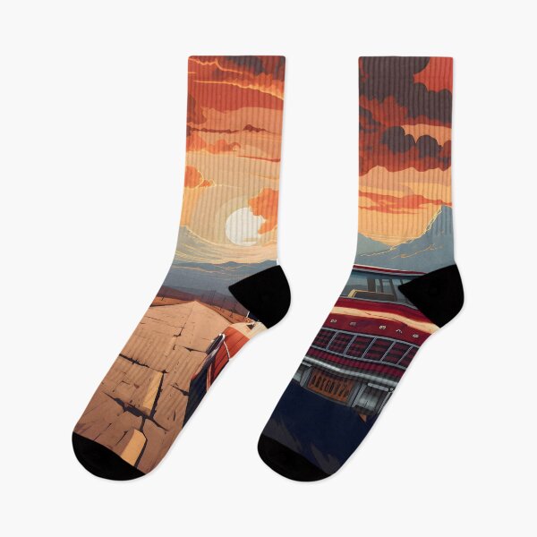 Item preview, Endless Highway Under Fiery Skies designed and sold by GreenInkXpress.