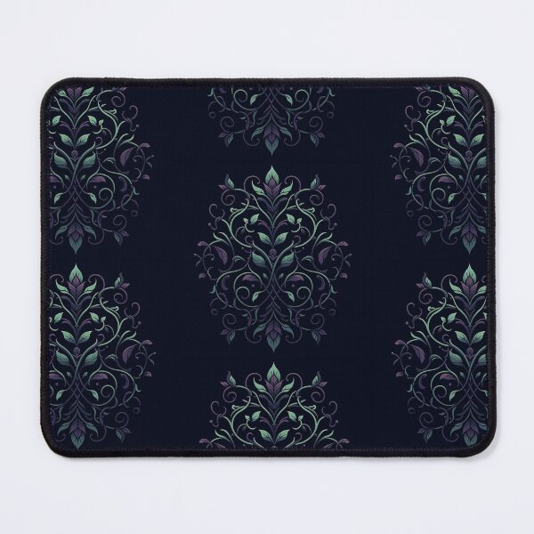 Item preview, AI generated pattern of green and purple vines designed and sold by AI-this-is-AI.