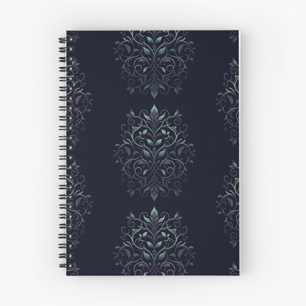 Item preview, AI generated pattern of green and purple vines designed and sold by AI-this-is-AI.